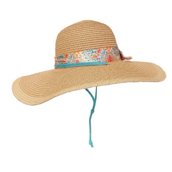 Pioneer Woman Folk Geo Print Straw Hat - Picture 6 of 12